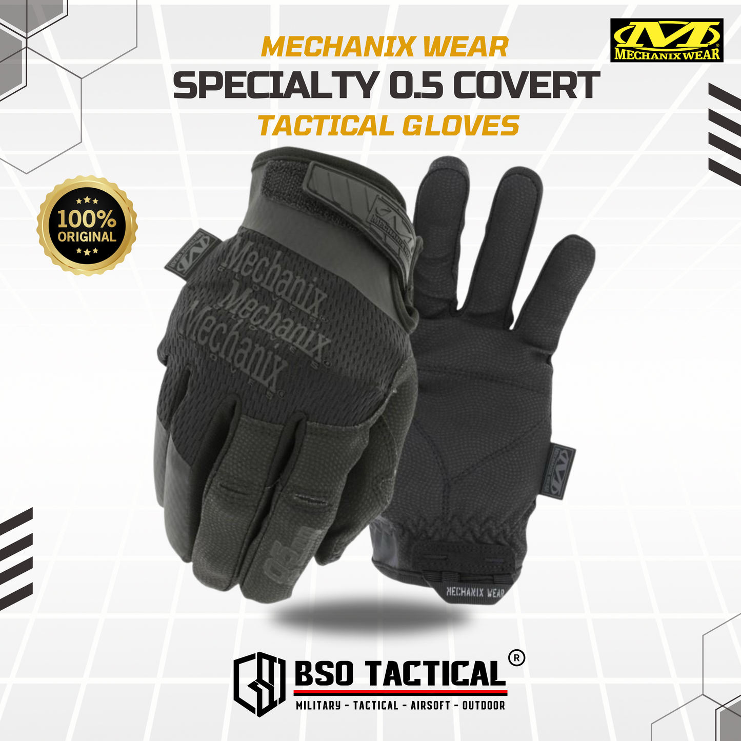 Sarung Tangan Outdoor Mechanix Wear Glove Specialty 0.5mm Covert - ORIGINAL