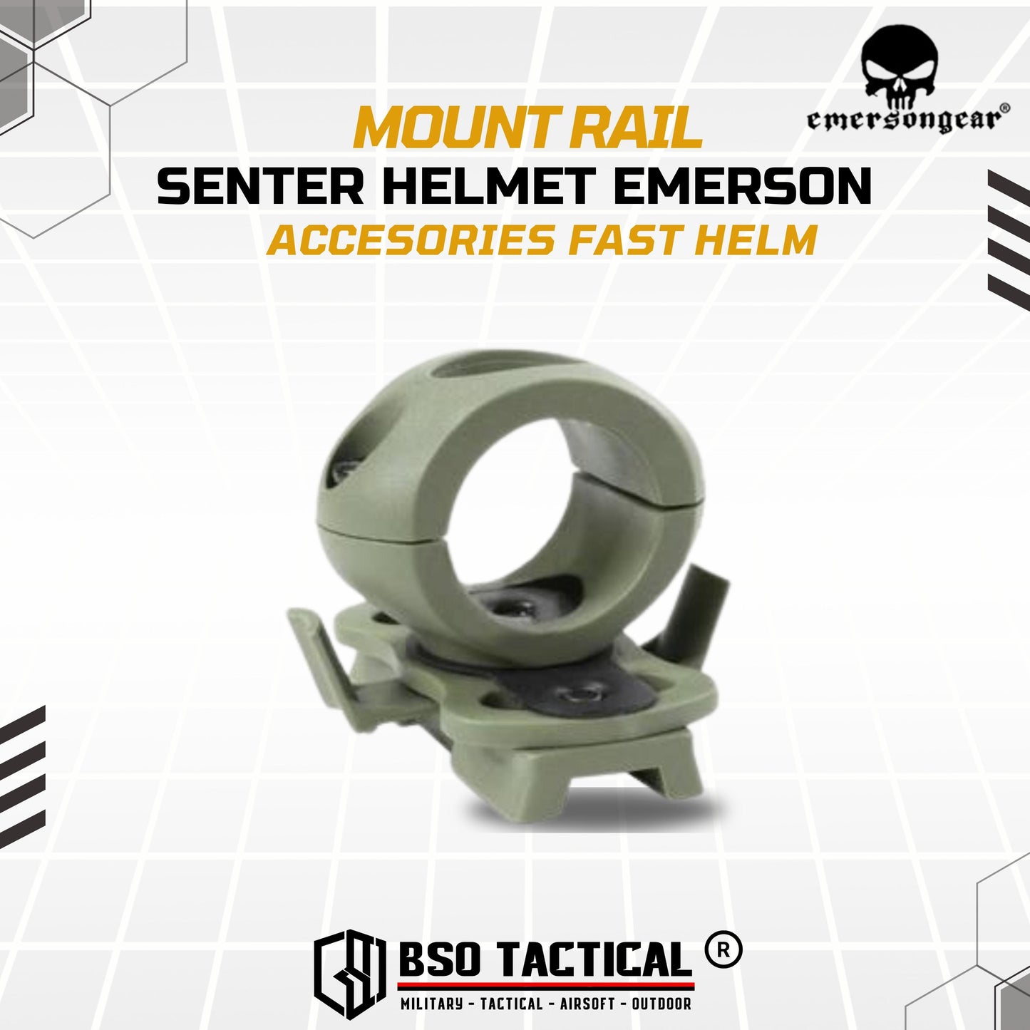 Mounting Senter Mount Rail Flashlight for ARC Rail  Helmet Accesories Fast Helm ABS Outdoor