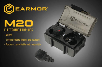 Earmor M20 Electronic Earplug Hearing Protection Opsmen for IPSC