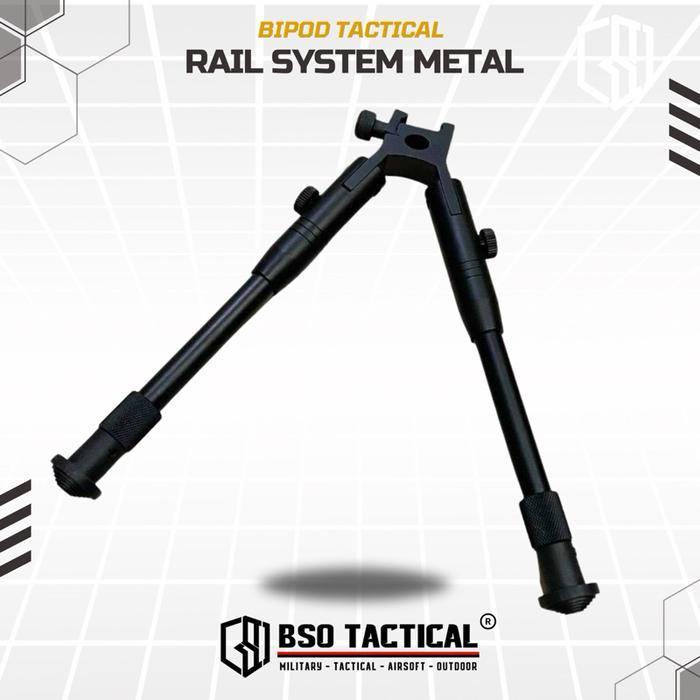 Bipod Airsoft Tactical Streamline Rail Mount Bipod Metal