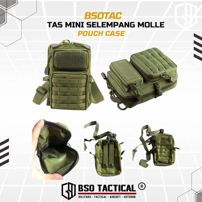 Outdoor Pouch EDC Tas Mini Selempang Bag Molle Pouch Case Nylon - TS231