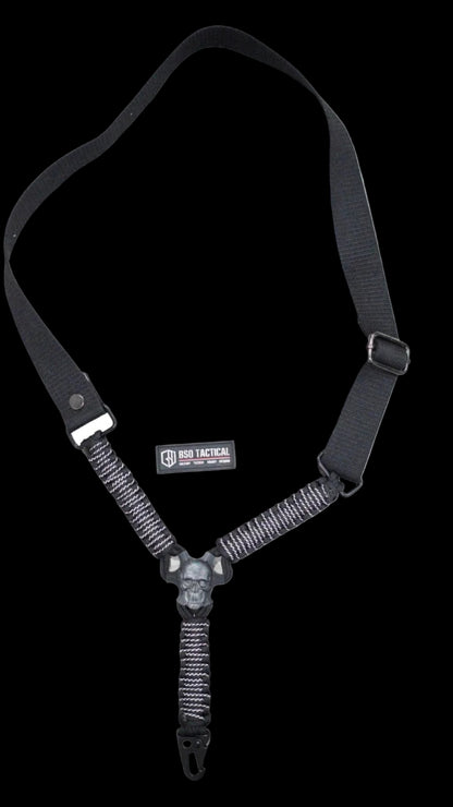 Tali Sandang Rangercord Sling Paracord Skull Custom Handmade 1 Point Metal Multifungsi Outdoor