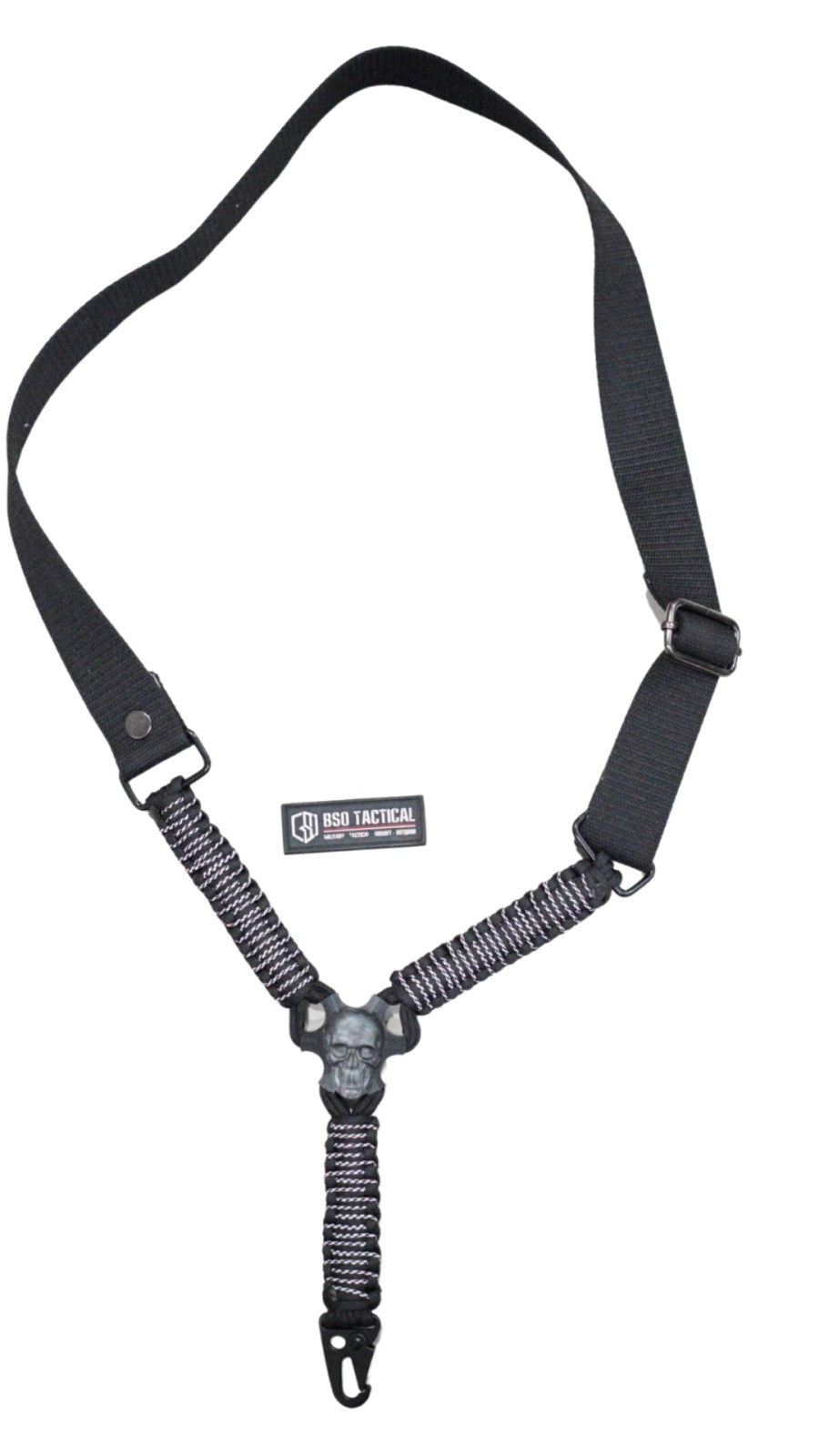 Tali Sandang Rangercord Sling Paracord Skull Custom Handmade 1 Point Metal Multifungsi Outdoor