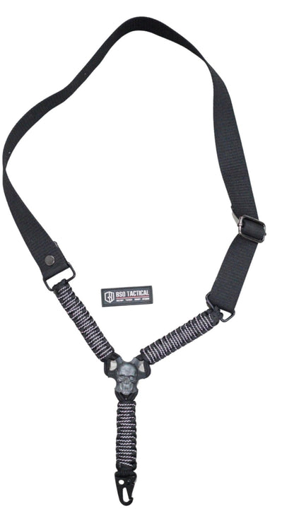 Tali Sandang Rangercord Sling Paracord Skull Custom Handmade 1 Point Metal Multifungsi Outdoor