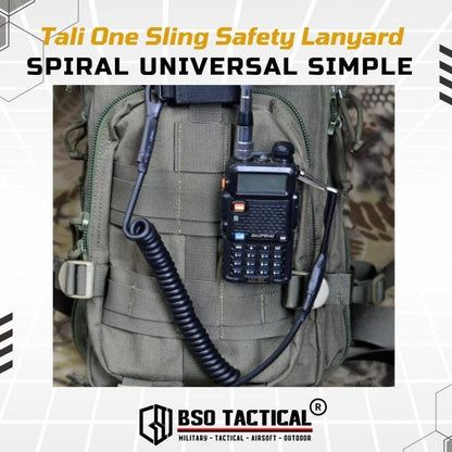 Tali One Sling Safety Lanyard Spiral Universal Simple Version