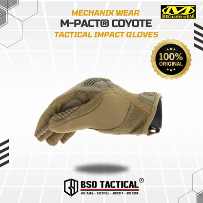 Mechanix Wear MPACT Tactical Impact Resistant Glove M-Pact Coyote Touchscreen - ORIGINAL