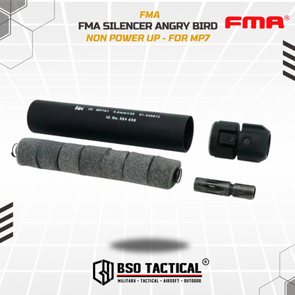 FMA Silencer Suppressor Angry MP7A1 Tactical with Flash Hider Full Metal Non Power Up