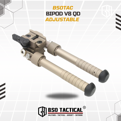 Bipod Atlas V8 QD Picatinny Adjustable Height & Rotating