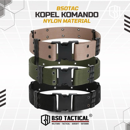 Ikat Pinggang Komando Belt Kopel Tactical Nylon Heavy Duty Nylon for Outdoor Sports