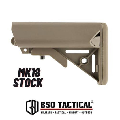 Popor Tactical LMT MK18 MOD Buttstock M4 AR15 Stock Airsoft