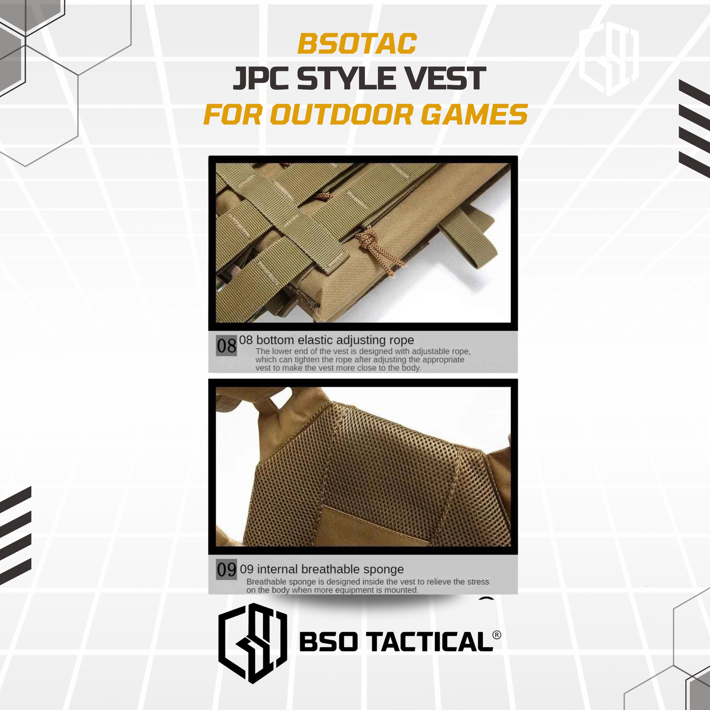 Rompi Olahraga JPC ACM Tactical Molle Vest Body Protection Lighweight Outdoor Gym Fitness Hyrox Outdoor Sport