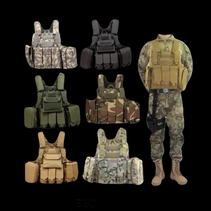 Rompi Ciras Style Tactical Vest Plate Carrier Set