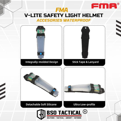 FMA V-Lite Safety Light Helmet Outdoor Accesories Signal Waterproof