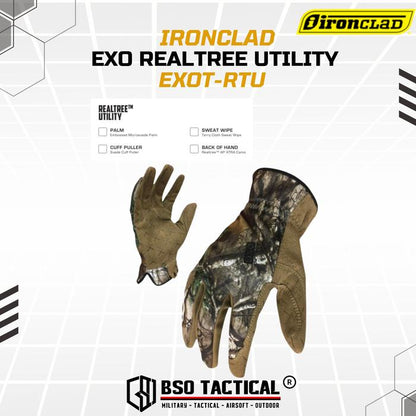 Sarung Tangan Ironclad Glove EXO Realtree Utility Full Finger Outdoor