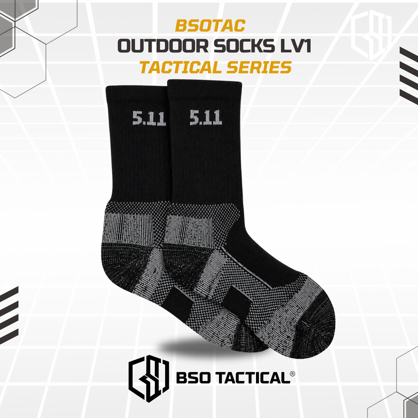 Kaos Kaki Tactical Series Outdoor 6 Inch Sock Level 1 Tebal Hangat