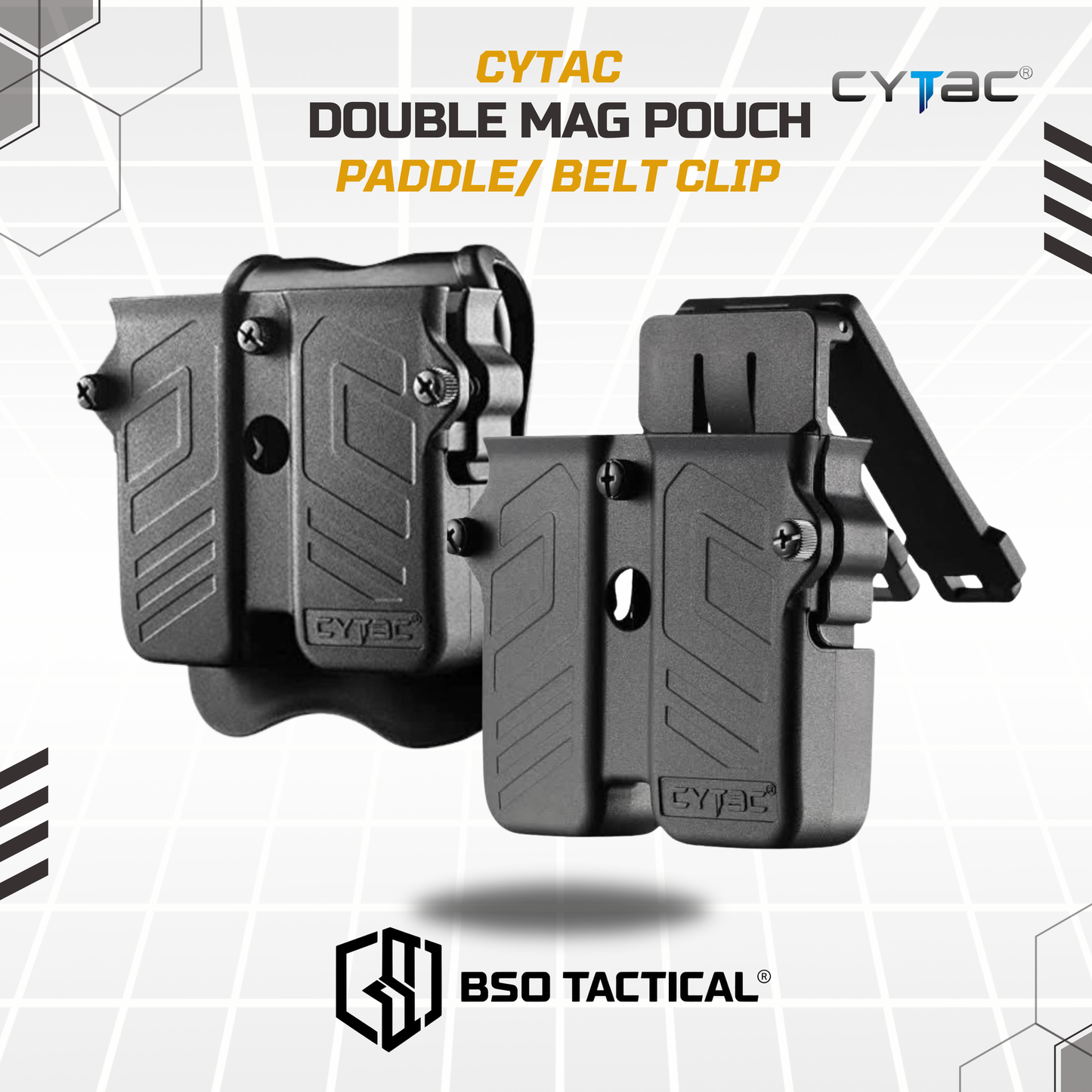 Cytac Tactical Double Mag Pouch 9mm Holster Universal - ORIGINAL