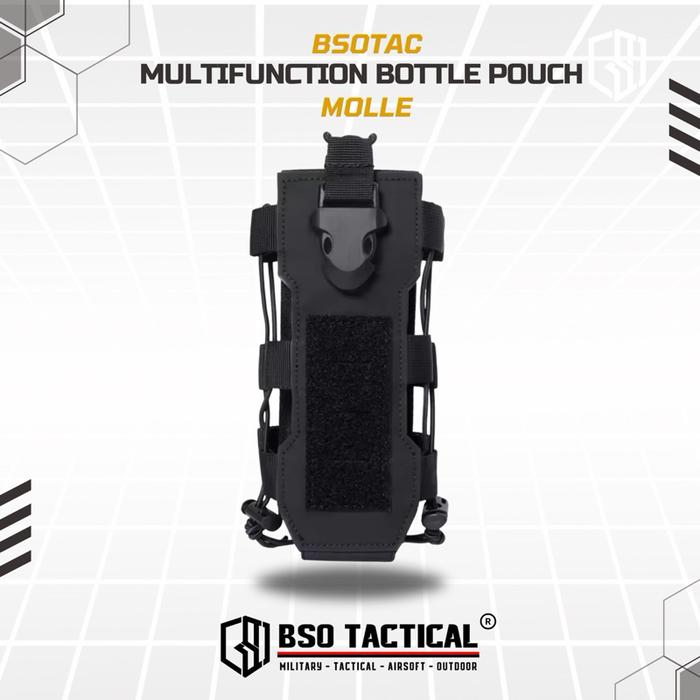 Tactical Water Bottle Pouch Molle Multifungsi Universal HT Pouches Outdoor Hiking Camping