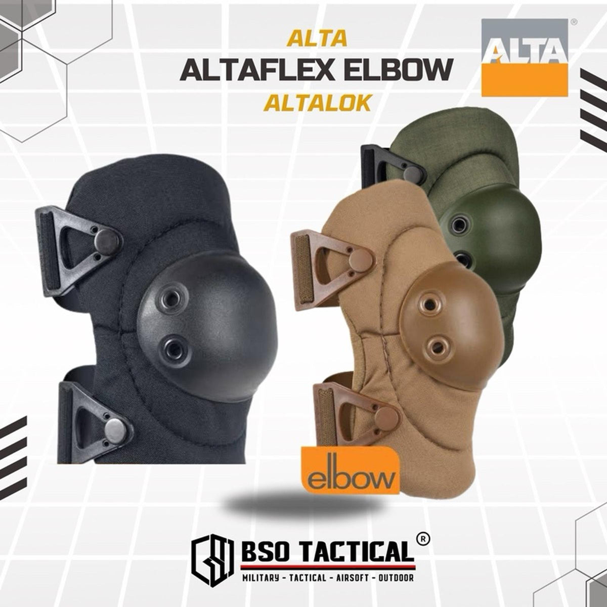 Elbow Tactical ALTA FLEX ALTALOK Elbow Pad Protection Outdoor