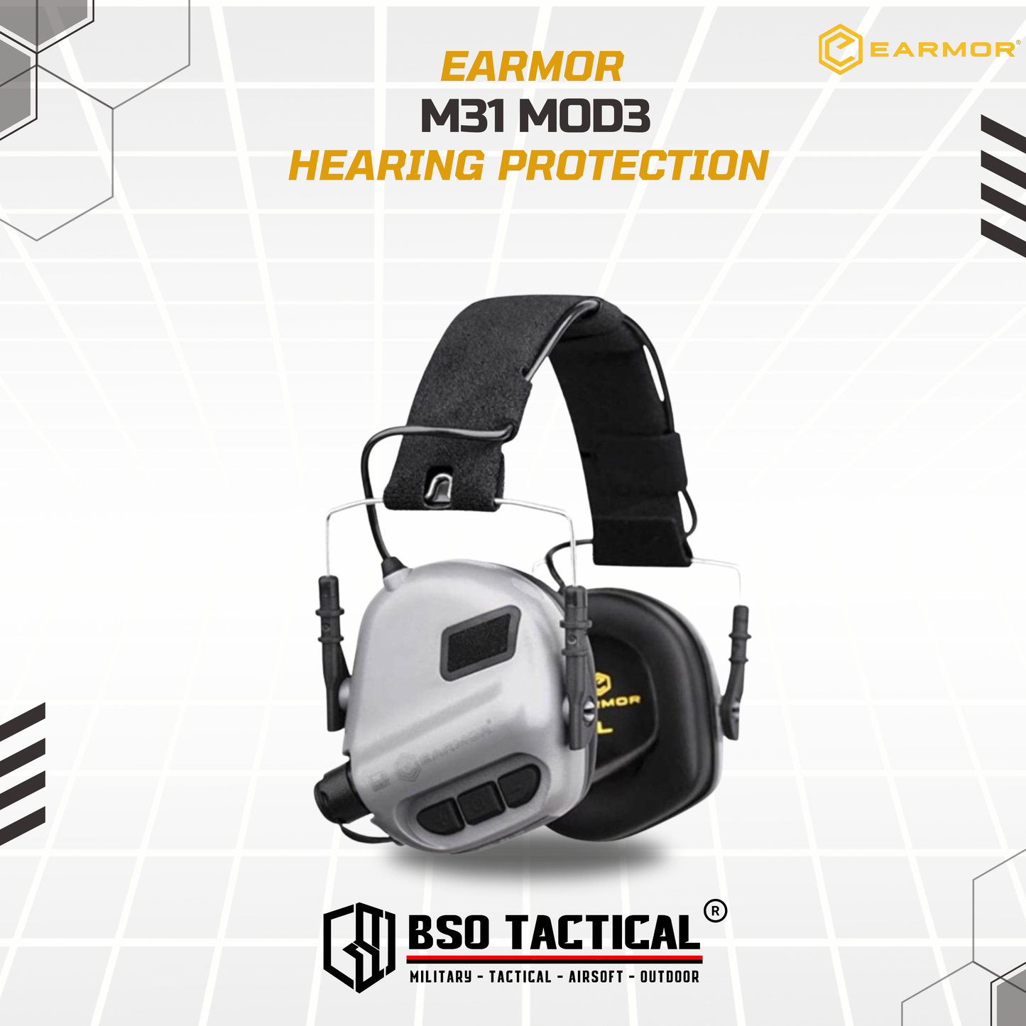 Earmor M31 Mod 3 Outdoor Safety Hearing Protection with AUX Input