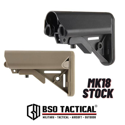 Popor Tactical LMT MK18 MOD Buttstock M4 AR15 Stock Airsoft
