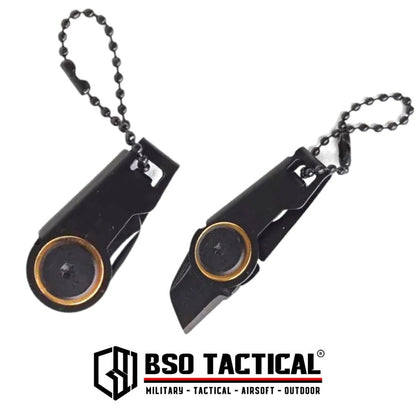Pisau Mini Outdoor Survival Folding Knife Pocket Blade Keychain EDC
