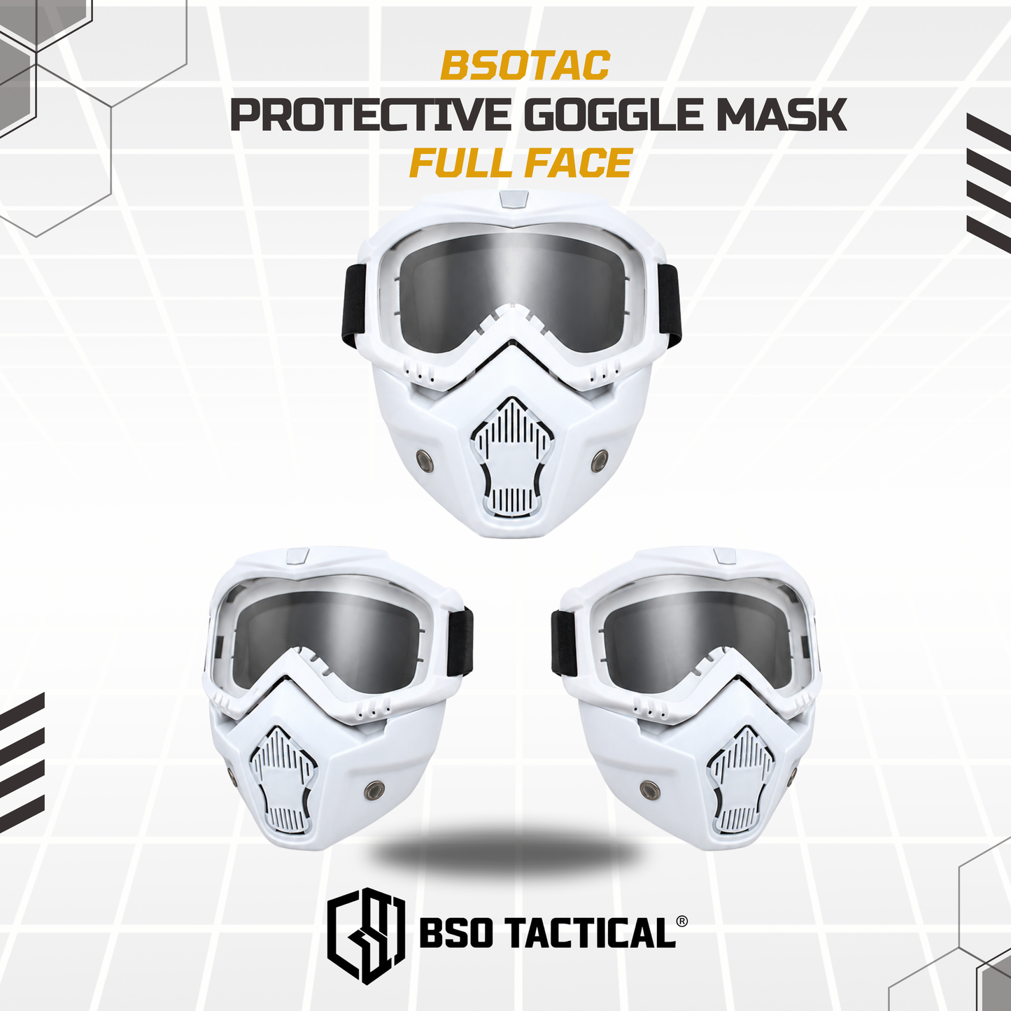 Full Face Tactical Goggles Protective Mask Multifungsi Outdoor Anti Debu