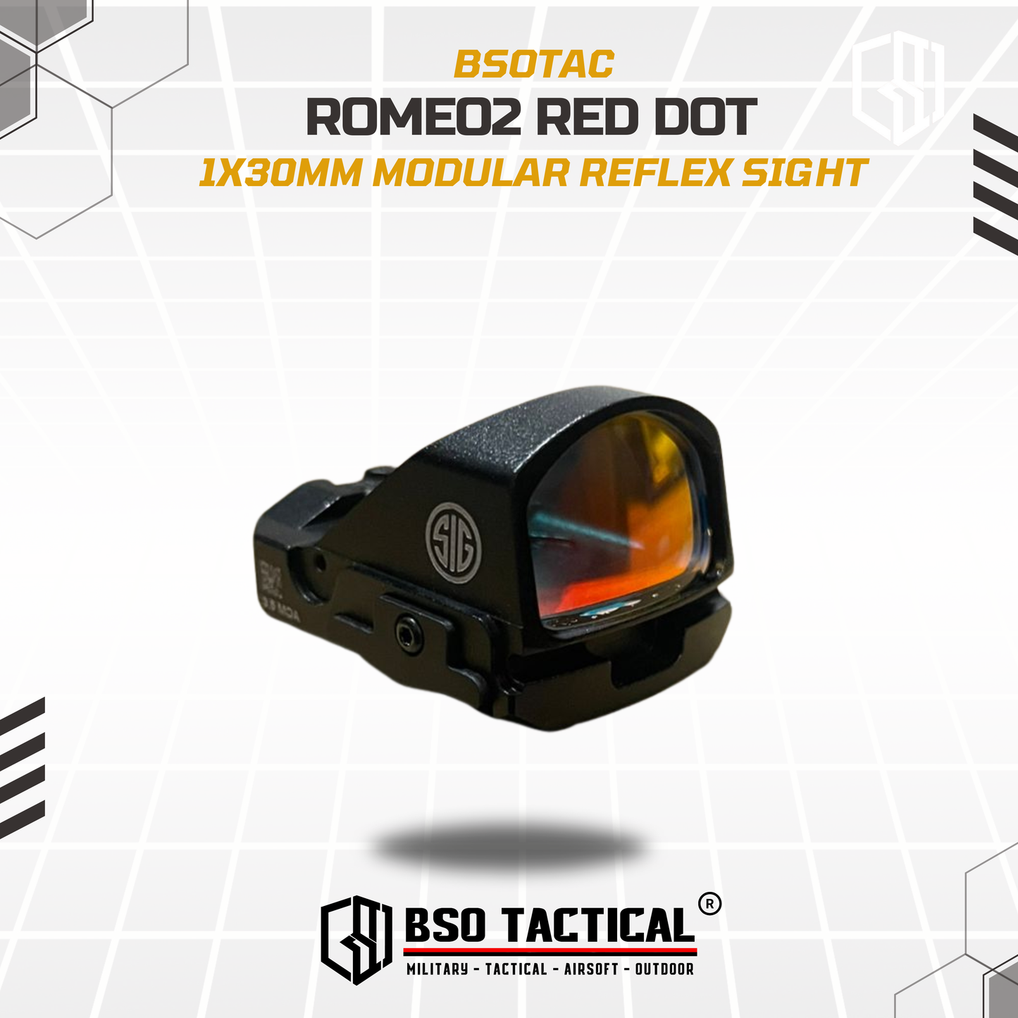 Romeo 2 Tactical Mini Red Dot Scope Sight 1x30mm Full Kit Metal