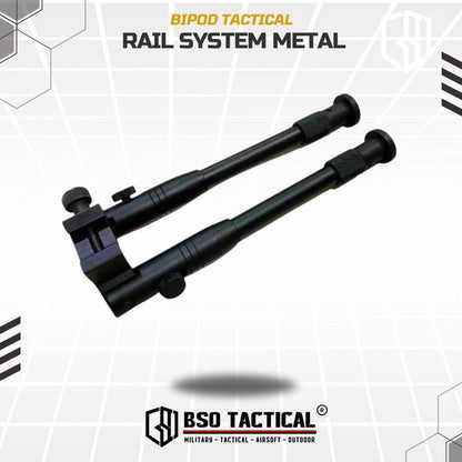 Bipod Airsoft Tactical Streamline Rail Mount Bipod Metal