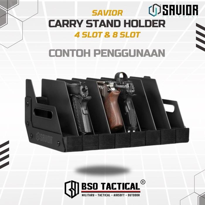 Savior Carry Stand Rack Display 4 SLOT & 8 SLOT