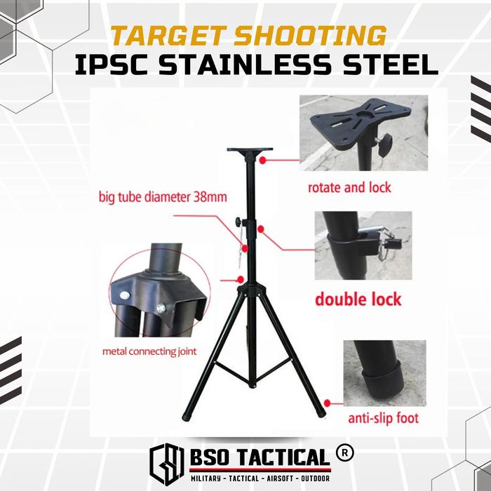 Target Plate Stainless Steel IPSC Practice Competition untuk Latihan WGB GBB GBBR