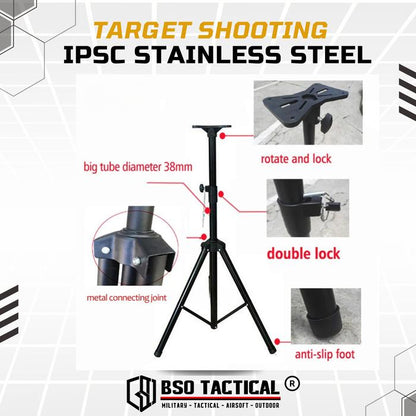 Target Plate Stainless Steel IPSC Practice Competition untuk Latihan WGB GBB GBBR