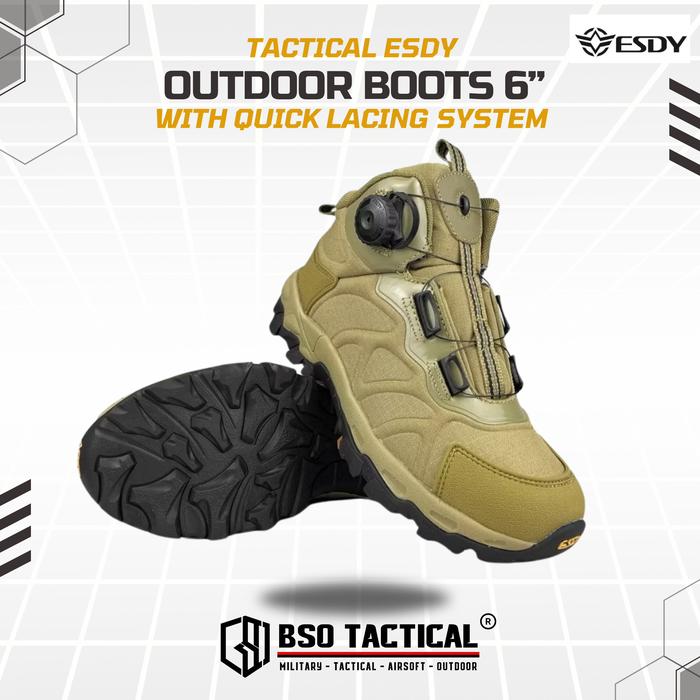 Sepatu Outdoor ESDY 6" Tactical Hiking Boots Import