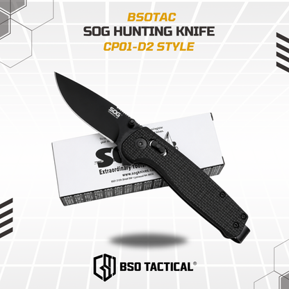 Pisau Lipat SOG Outdoor Knife Cryo D2 Style Hunting Camping Knives Survival EDC Gear