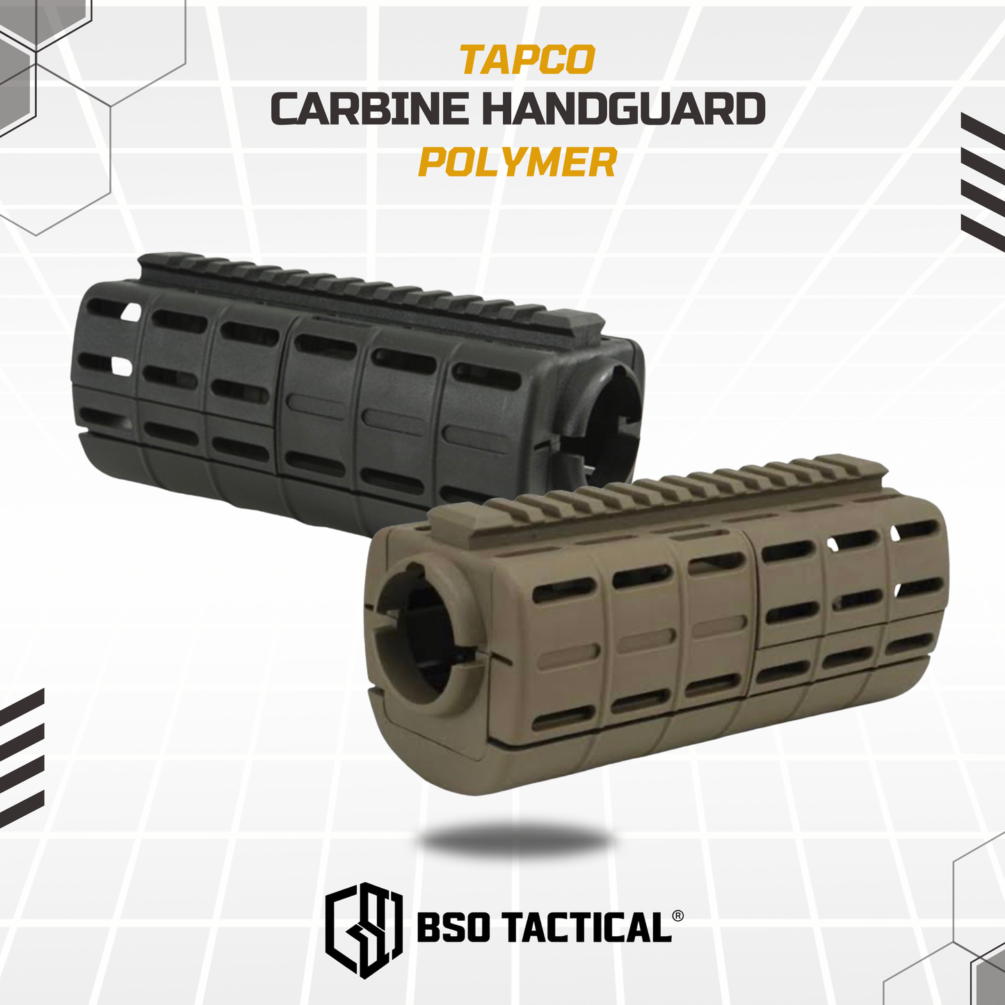 RIS Tapco Intrafuse Carbine AR Handguard Picatinny Rails Polymer