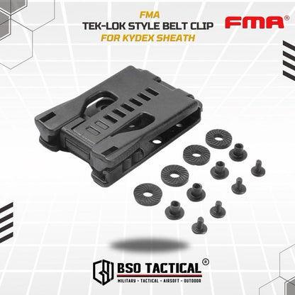FMA Tek Lok Style Belt Clip for Kydex Knife Sheath Flashlight - TB1215