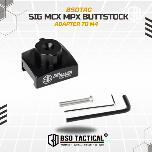 SIG MCX MPX Buttstock Adapter Popor to M4