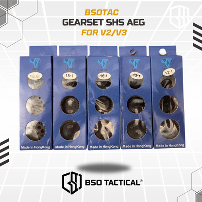 SHS Gearset AEG Steel Cut Reinforce Torque High Speed Gearset for V2/3