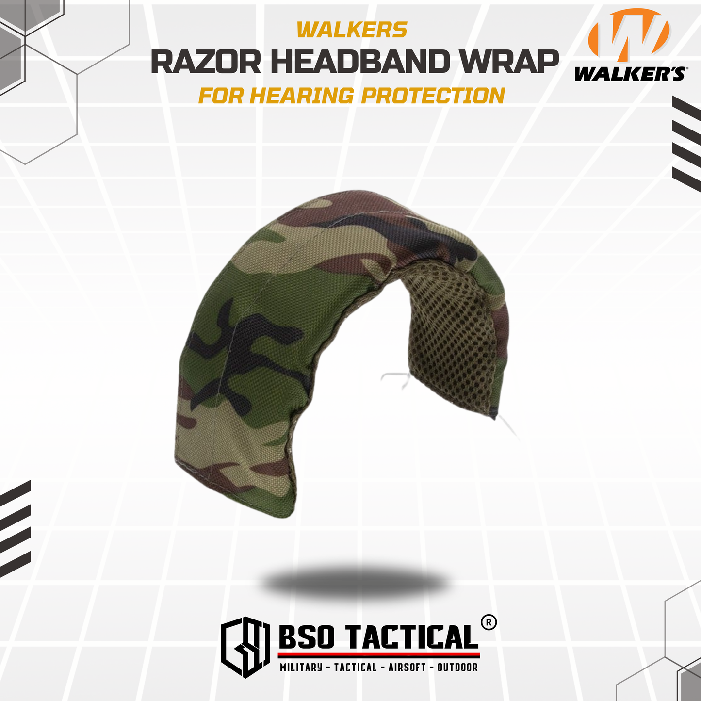 Walkers Headband Wrap Universal for Hearing Protection