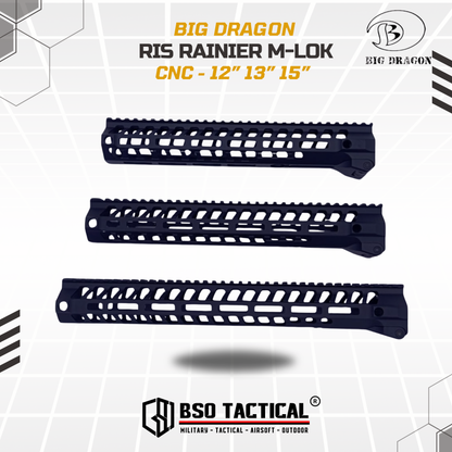 BD Tactical RIS MLOK Rainier Arm SWITCH 556 AR 15 Handguard - 12” 13” 15”