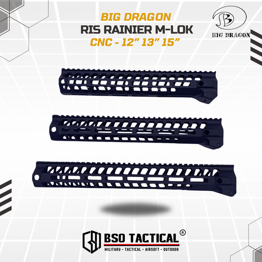 BD Tactical RIS MLOK Rainier Arm SWITCH 556 AR 15 Handguard - 12” 13” 15”