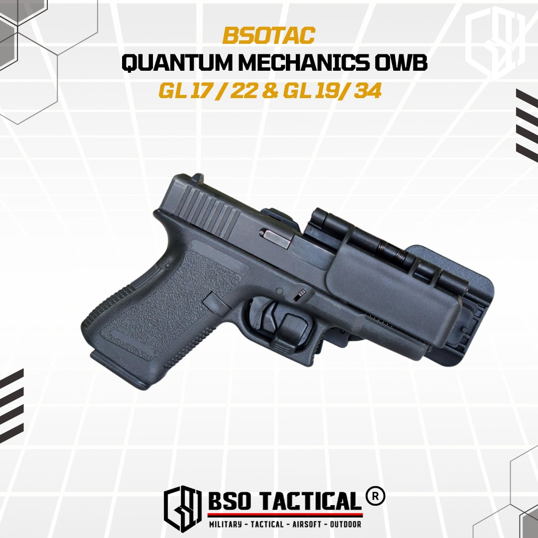 Tactical Holster Quantum Mechanics OWB Quick Release IPSC GL17 19 22