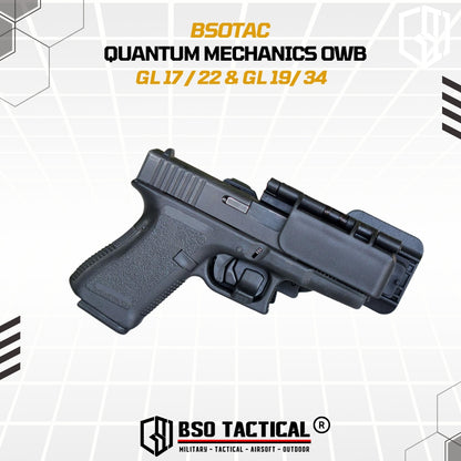 Tactical Holster Quantum Mechanics OWB Quick Release IPSC GL17 19 22