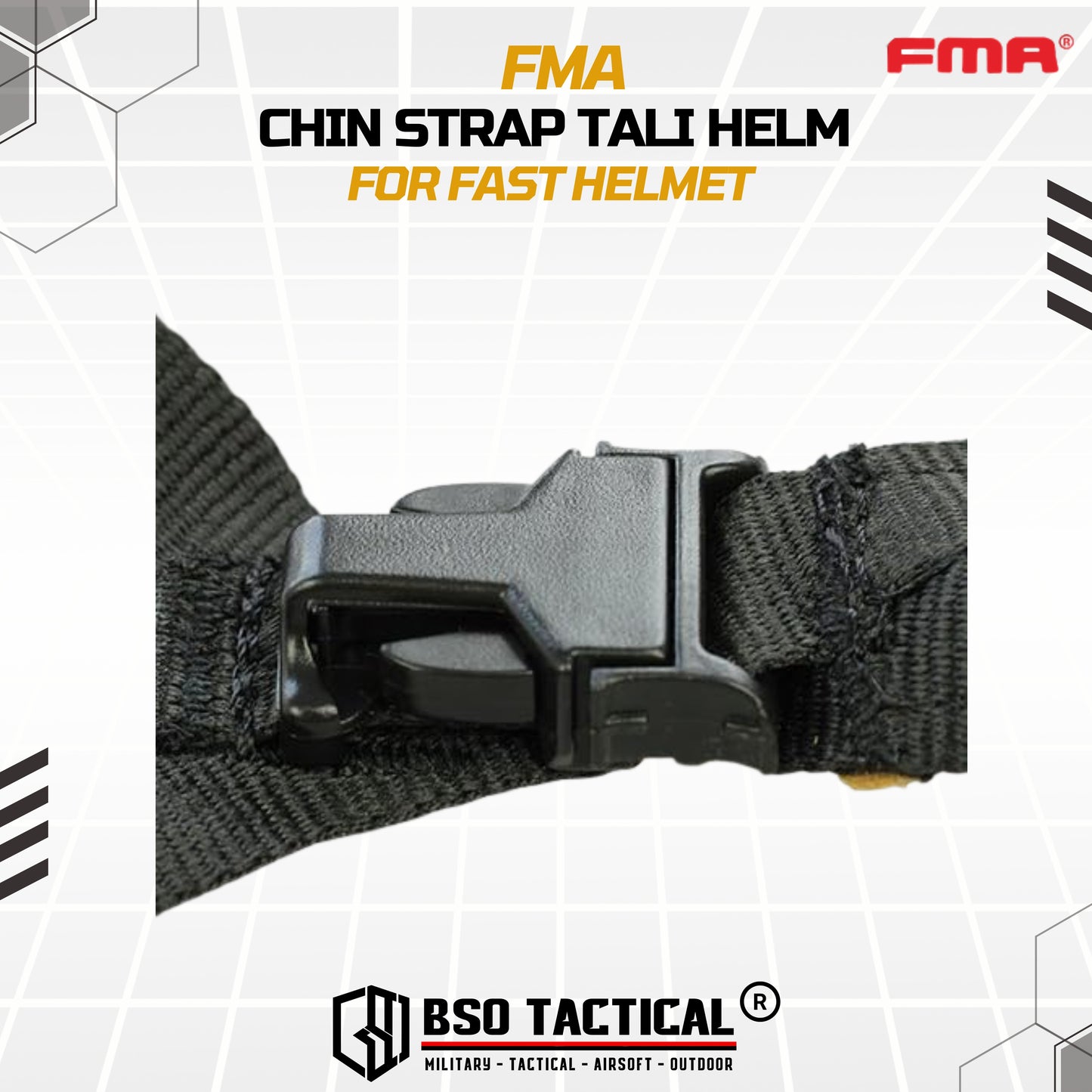 FMA Tactical Chin Strap Tali Helm Tactical Fast Helmet
