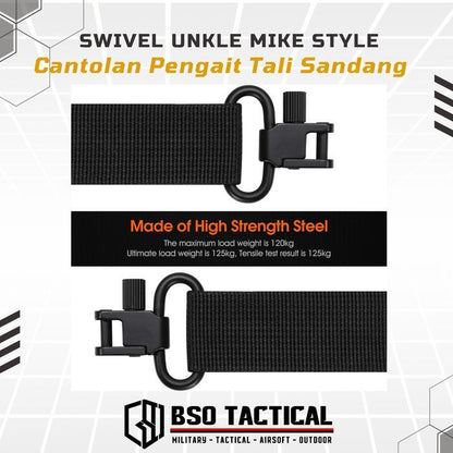 Swivel Unkle Mike Style Cantolan Pengait Tali Sandang Sling