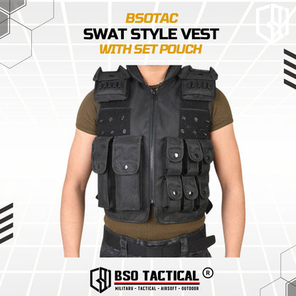 Rompi Olahraga Multifungsi Outdoor Vest Cosplay Full Set Pouch Gym Running Hyrox Outdoor Sports