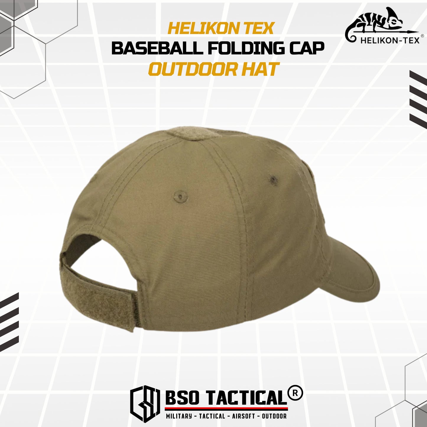 Topi Helikon Tex Baseball Folding Cap Military Tactical Outdoor Hat