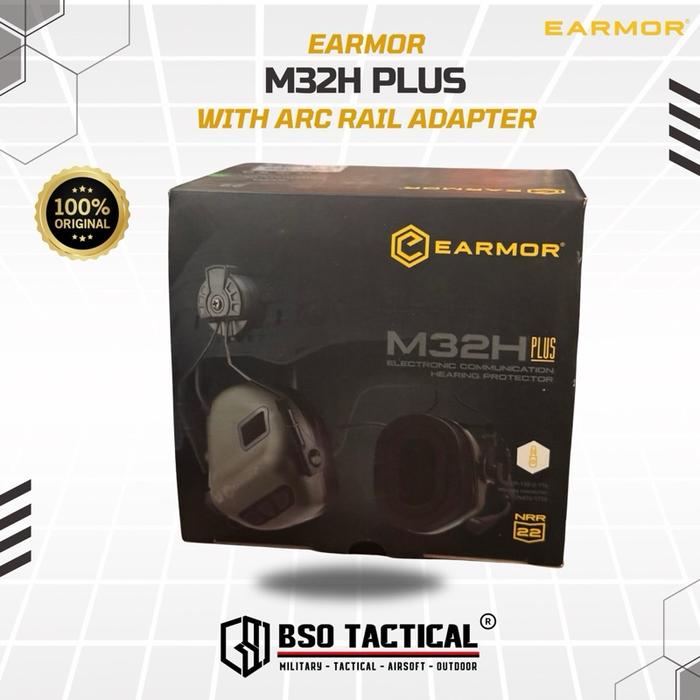 Earmor M32H Plus Headset ARC Rail Adapter Electronic Communication Hearing Protector ORIGINAL Earphone