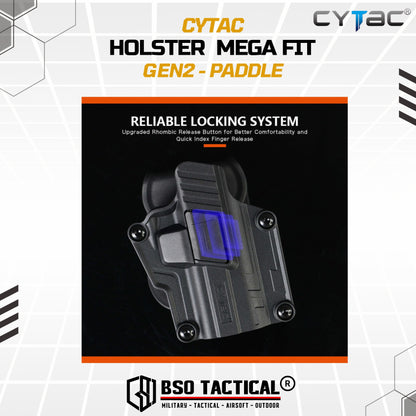 Holster Cytac Mega Fit Gen2 Compact Universal Right Hand ORIGINAL - Belt Clip / Paddle