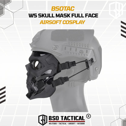 WoSport Masker Full Face Tactical Mask Skull Cosplay Tengkorak Mask Motorcycle