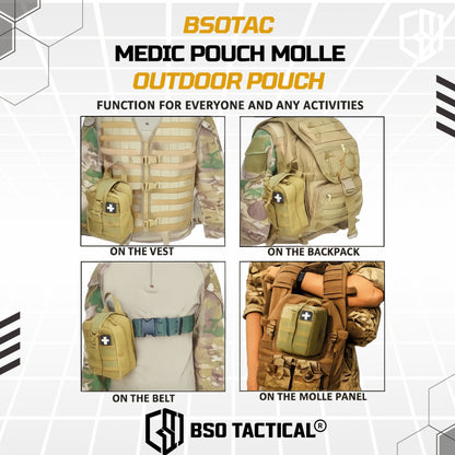 Tactical Medic Pouch 600D Molle Outdoor Military Pouch Free Patch